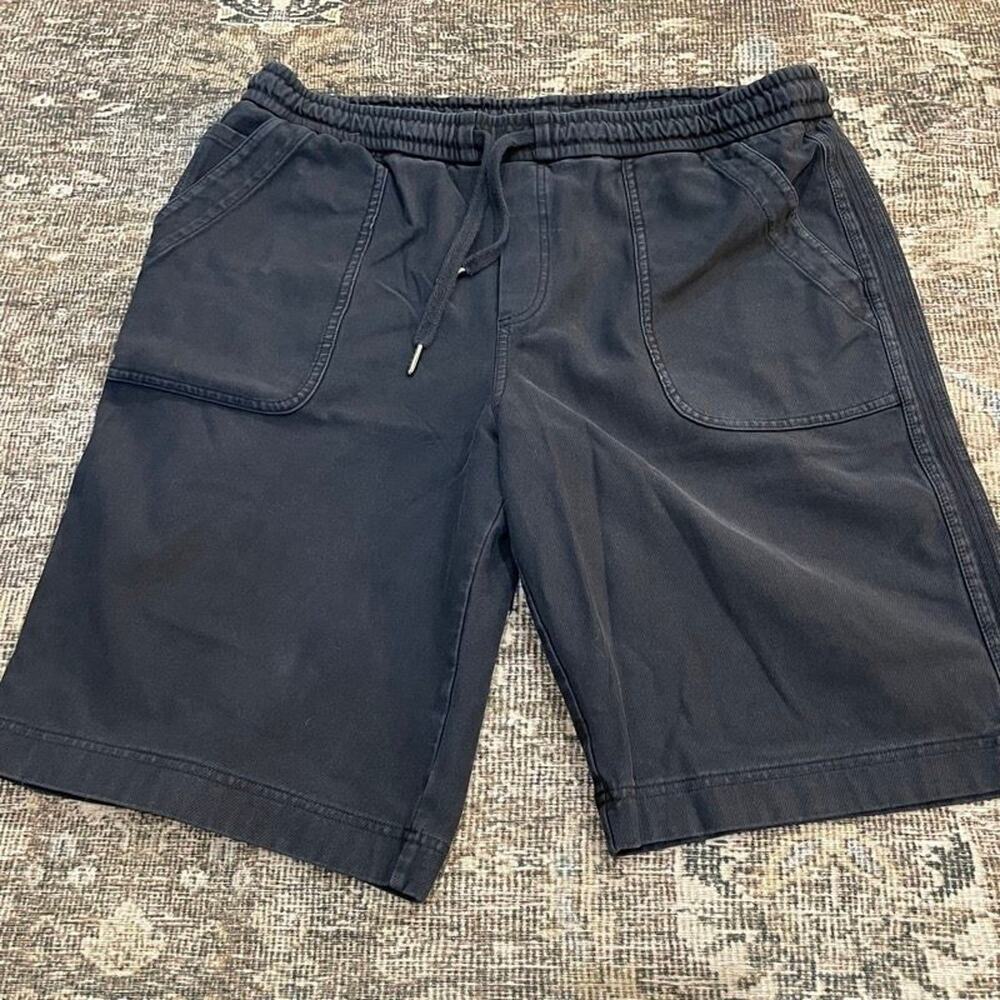 Athleta Farallon Bermuda Shorts Womens 12T Navy Blue Cotton Drawstring Pull-On